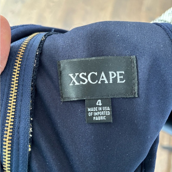 Made in USA blue and gold dress - Picture 2 of 5